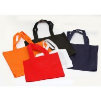 Plain Non Woven bags - outside handles